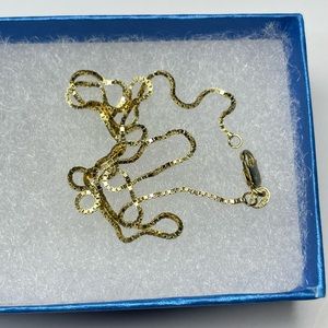 14K Gold Chain Necklace 17”